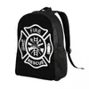 Rucksack Fire Rescue Firefighter für Männer und Frauen, wasserdicht, Schule, College-Tasche, bedruckte Büchertaschen