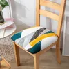 Chair Covers 1PC Dining Room Cover Seat Removable Washable Elastic Cushion For Home Cadeira De Bar