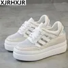 Casual Schoenen 2024 Echt Leer Platform Vrouw Gladiator Sandalen Vrouwen Harajuku Zomer Sneakers Dames Creepers