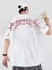 embroidery T Shirt Men Women Fr Loose Casual T Shirt Summer Cott Hip Hop Tee Tops Short Sleeve Male Harajuku Streetwear v8MC#