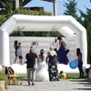 Tercihli Beyaz Şişirilebilir Düğün Jumper Bounce House Bouncy Castle Dış Mekan Yetişkinler ve Çocuk Oyuncakları Parti