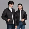 top Grade Couple Warm Ultra Lightweight Coats Women Men's Autumn Winter 90% White Duck Down Fi Stand Collar Puffer Jackets k2Yt#