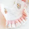 Dog Apparel Lacing Design Dress Small Clothes Candy Color Plush Dogs Clothing Cat Sweet Kawaii Winter Warm Thick Pet Products Collection