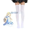 Biamoxer Maid lolita Strümpfe Frauen Erwachsene Anime Alice in Wderland Schwarz Blue White Cosplay Kostüm Akkoris Sock Halen A4zk#