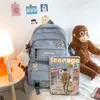 Schultaschen Rucksack Abzeichen Große Tasche Kapazität Reise Licht Student Rucksack Frauen Mädchen Harajuku Niedlich Mode Weiblich