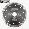 Zaagbladen DTDIATOOL 10st 125mm/5 "Diamond Super Thin Cutting Disc sågblad för keramiska plattor Granit torr/våta turboblad Borrning 22,23mm