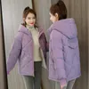 2023 New Down Padded Jacket Women Short Overcoat Loose Bread Clothing Winter Hooded Down Cott Jacket Female Thicken Warm Parka q7jN#