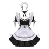 Siyah Beyaz Sevimli Lolita Hizmetçi Kostümleri Kız Kadın Güzel Maid Cosplay Kostüm Animati Göster Japon Kıyafet Dr Giyim 1Set X9B0#