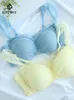 BRAS BIRDTREE FINING Mulberry Silk French Cup strapless BH Women spetsar Brassiere Fairy Style Sexig tunna underkläder P3N076QC