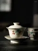 تدعى Teaware على الطراز الصيني البورسلين مجموعة شاي الاستقبال مكتب كأس الشاي صندوق هدايا