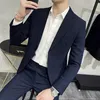 kurtka+spodnie Nowe fi busin men gar o 2 sztuce zestaw ślubny groom smoking Dostosuj stroje z okazji Groomsmen Costume Homme 5xl K6YZ#