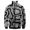 LCFA Brand Man Diamd Snake Skin Vert Zip Jacket Hommes 3D Harajuku Surdimensionné Zipper Manteau Imprimé Carto Fitn Sweat k8Cz #