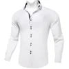 classic White Incerun Shirt Man Party Shirt Butt Turn-Down Collar Shirts For Men Causal Lg Sleeve Fi Patchwork Blouses B3V8#