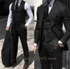 herringbe Suit Men 3 Pieces Formal Busin Tweed Tuxedo for Men Tailor-made Retro Wedding Men's Suit Jacket Vest Pants Set i5nl#