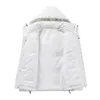 Zimowy płaszcz w dół 80% białej kaczki z fali z kapturem wyciętą lg rękawie wiatrówki streetwear Waterproof 55ai#