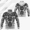 Wolf Raven Tattoo 3D Sweats à capuche imprimés Harajuku Fi Sweat Femmes Hommes Casual Pull à capuche Masque Chaud Drop Ship 08 b2d4 #