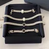 Mode Pearl Choker Necklace Bijoux för Mens Womens Party Wedding Lovers gåva smycken med Box281Z