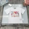 Moda bebê camiseta crianças roupas de grife manga curta criança camiseta tamanho 100-150 cm padrão 3d impressão meninas meninos camisetas 24mar