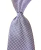 Cravates d'arc classiques à carreaux bleu violet cravate jacquard tissé soie 8cm cravate pour hommes d'affaires fête de mariage cou formel