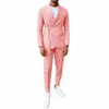 fi Coral Red Anzug für Männer Prom Hochzeit Blazer mit Hosen 2 Stück Set Formal Slim Fit Grün Männer Smoking Casual Männer Jacken K5Jr #