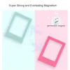 إطارات PO المغناطيسية لـ Fujifilm Instax Mini Film Papers Double -Side Fridge Picture Magnets Childrens Frames Frames 240327