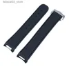 Watch Bands Rubber watch strap suitable for Hippocampus 150 300 Gold Needle Captain AT8500 Golf Bumblebee 20 Q240328