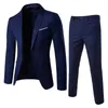 men's Classic 2 Piece Suit Set Jacket & Pants For Busin Wedding Party High Quality Lg Sleeved Blazers Soft Pants For Mens i7ZD#