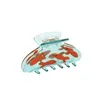 Hair Clips Lovely Design Hear Wearing Transparent Goldfish Resin Acetate Claw HairClip Accessories For Women Girl