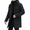 Jaquetas de inverno Homens Com Capuz Casual Lg Down Jackets Mais Grosso Quente Parkas New Masculino Outwear Casacos de Inverno Slim Fit Jaquetas Tamanho 4XL N9rx #