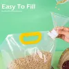 Machines 5/10pcs Portable Food Packaging Bag Grain Sealed Bag Insectproof Moistureproof Freshkeeping Storage Bag Kitchen Storage