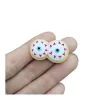 Miniatures 100pcs Kawaii Halloween Cookies Resin Cabochon Decoration Crafts Flatback For Scrapbooking DIY Decoration Accessories