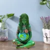 Sculptures Mother Earth Statue Millennial Gaia Mythic Figurine Goddess Statue Home Decoration Desktop Ornament Resin Ghia Mother Statue