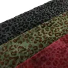 Fabric Leopard Print Stretchy Tie Dye Velvet Fabric Brocade Flocked African Jacquard Fabric for Cheongsam Dress Sewing 160cm Width