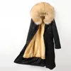 2022 Новая мужская зимняя куртка из натурального меха кролика рекс, подкладка из меха, толстое теплое пальто с меховым воротником ракко, верхняя одежда с капюшоном, парка b3j6 #