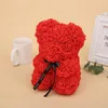 Dekorative Blumen 25 cm Valentinstag Geschenke Dekoration Rosenbär Künstliche Blume Romantische Weihnachtsgeschenk für Freundin kreativ Ewig