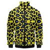 3D Tiger Men Men Autumn Trend Hip-Hop Harajuku Style Printed Zipper Lg-Sleeved Flight Suit Men Jacket Baseball Q8KK#