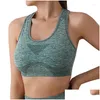 Yoga Outfit Y Sport-BHs Nahtlose Frauen Fitness Weste Top Wireless Unterwäsche Stoßfester BH Quick Dry Brassiere Gym Brasier Drop Deliv Otlgq