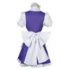 Anime Spiel Touhou Projekt Izayoi Sakuya Cosplay Kostüm Perücke Diener Maid Dr Lolita Frau Sexy Kawaii Halen Party Uniform p11Y #