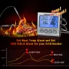 مقاييس Thermopro TP17 مقياس حرارة المطبخ الرقمي مزدوج الطبق المقاوم للصدأ التحقيقات لحوم الحرارة للفرن مع مؤقت وإضاءة خلفية