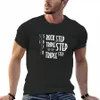 Rock Step Triple Step T-Shirt Yeni Editi Büyük Boy Yaz Top Kısa Kollu Tee Tişörtler Erkekler R4MO#