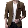 Merk Heren Corduroy Blazers Herfst Lente Fi Mannelijke Slanke Vet Casual Jasje Mannen Blazer Masculino Kleding Vetement Homme Y9dw #