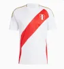 コパアメリカ2024 2025ペルーサッカージャージ24 25ホームアウェイセレクシオンペルアナクエバスピノーカルタヘナフットボールシャツの男性