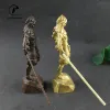 Rzeźby antyczne małpa król Sun Wukong Statua Gold Color Office Dekoracja Dekoracja Figurki Miniaturowe mosiężne ozdoby samochodowe wystrój domu