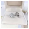 stud 2024 ins top sell arcling arcling arcles rexury Jewelry 925 Sterling sier t princess cut white topaz cz gemstones women earri otjmj