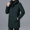 Hohe Qualität Herren Weiße Ente Daunenjacken Winter LG Warme Parka Männer Fi Mit Kapuze Daunenjacke Mäntel Marke Herrenbekleidung Nizza Q2iK #