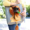 Cat Carriers Dogs Cats Handbag Can Be Exposed Head Lion Shape Shoulder Bag Canvas Outdoor Convenient Small Pet Items