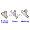 Edelstahl-Pneumatik-Winkelsitz-Innengewinde-Schweißklemme Y-Typ Hochtemperaturdampf 240314