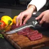 Knivar rostfritt stål boning kniv grillkniv hög kol slaktkniv japansk kök kniv trähandtag kött klyver