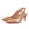 OG Luxurys pumpar med Box Women Designer Red Bottoms High Heels Shoes Pointy Toe Hot Chick So Kate Brand Bottom Stiletto Peep-Toes Heel Rubber Loafers 35-42