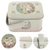 Storage Bottles Biscuit Christmas Gift Packaging Tin Box Cookie Jar Candy Elk Metal Tins Tinplate